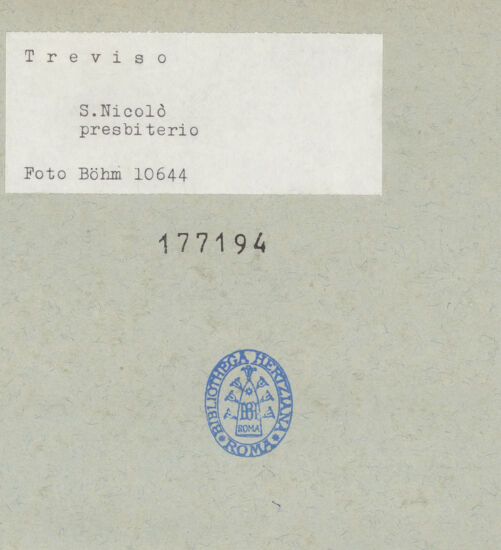 Rückseite von Böhm [https://www.deutsche-digitale-bibliothek.de/content/lizenzen/rv-ez/] San Nicolò - Presbyterium, bh177194_recto. Foto: Böhm, Osvaldo.