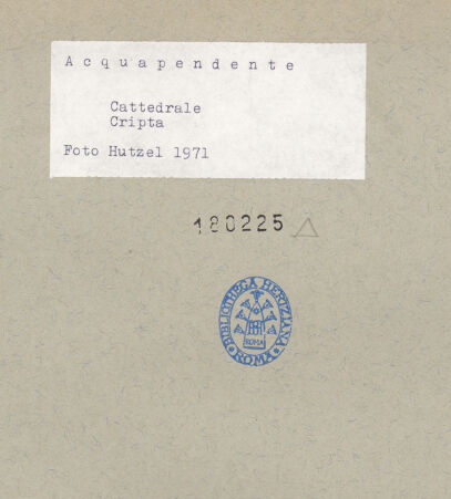 Rückseite von Getty Research Institute [https://www.deutsche-digitale-bibliothek.de/content/lizenzen/rv-ez/] Korinthisierendes Kapitell - , bh180225_recto. Foto: Hutzel, Max.