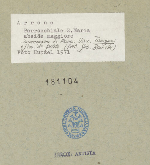 Rückseite von Getty Research Institute [https://www.deutsche-digitale-bibliothek.de/content/lizenzen/rv-ez/] Szenen aus dem Leben der Maria und Heilige - Gesamtansicht, bh181104_recto. Foto: Hutzel, Max.