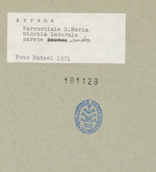 Rückseite von Getty Research Institute [https://www.deutsche-digitale-bibliothek.de/content/lizenzen/rv-ez/] Maria lactans mit Engeln; Darbringung im Tempel und Heilige - Gesamtansicht (im Vordergund Taufstein, um 1558), bh181128_recto. Foto: Hutzel, Max.