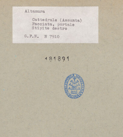 Rückseite von bh181891_recto