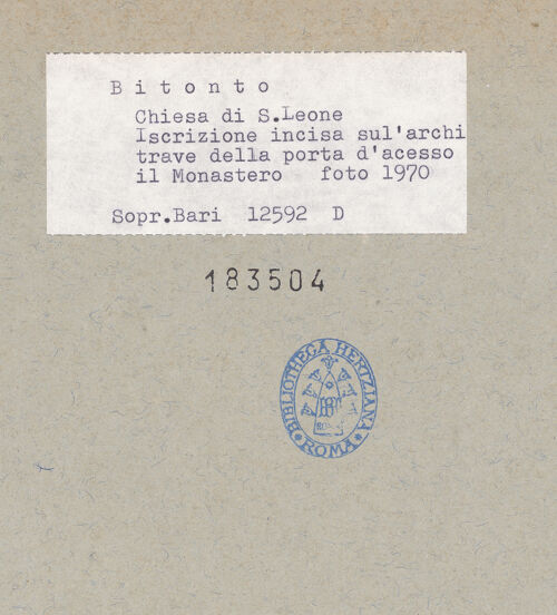 Rückseite von bh183504_recto