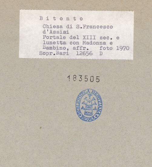 Rückseite von bh183505_recto