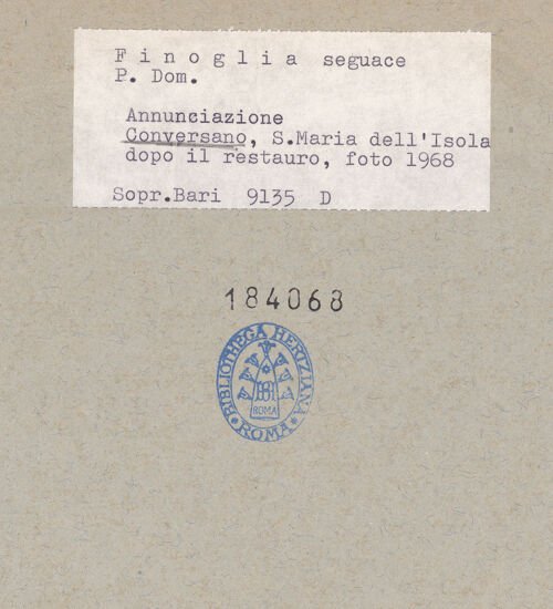 Rückseite von bh184068_recto