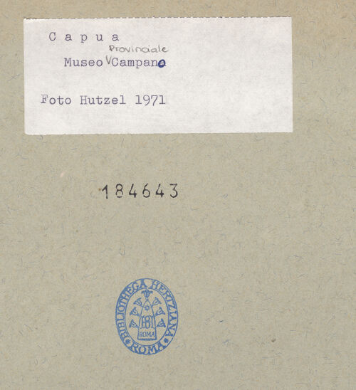 Rückseite von Hutzel, Max [https://www.deutsche-digitale-bibliothek.de/content/lizenzen/rv-ez/] Prudentia - Frontalansicht, bh184643_recto. Foto: Hutzel, Max.