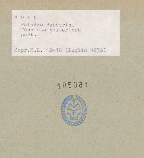 Rückseite von bh185081_recto