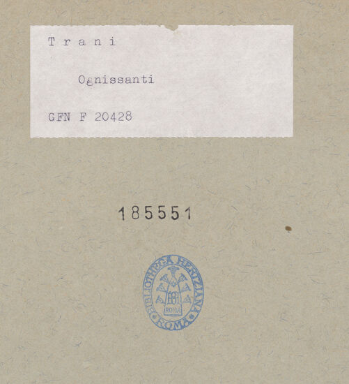 Rückseite von ICCD [https://www.deutsche-digitale-bibliothek.de/content/lizenzen/rv-ez/] Chiesa di Ognissanti - Blick in Richtung Presbyterium (von westen), bh185551_recto. Foto.