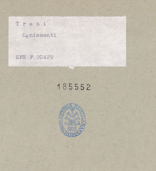 Rückseite von ICCD [https://www.deutsche-digitale-bibliothek.de/content/lizenzen/rv-ez/] Chiesa di Ognissanti - Seitenansicht von Südwesten, bh185552_recto. Foto.