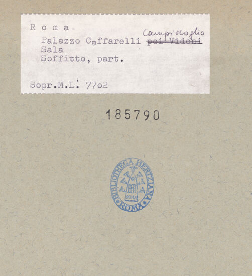 Rückseite von bh185790_recto