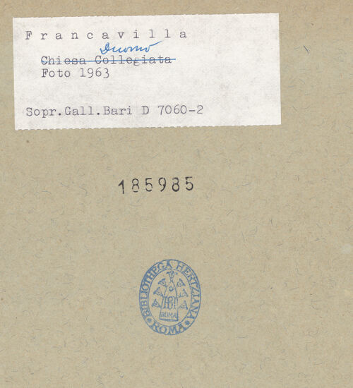 Rückseite von bh185985_recto