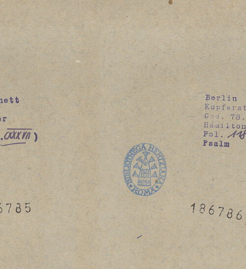 Rückseite von bh186785_bh186786_recto