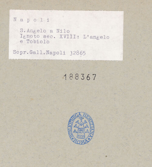 Rückseite von Sopr. BAS NA [https://www.deutsche-digitale-bibliothek.de/content/lizenzen/rv-ez/] Die vier ErzengelDer Erzengel Uriel? - Gesamtansicht, bh188367_recto. Foto.