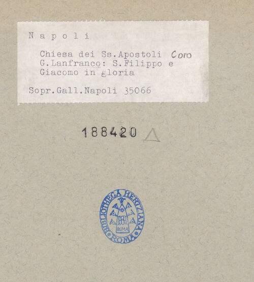 Rückseite von Sopr. BAS NA [https://www.deutsche-digitale-bibliothek.de/content/lizenzen/rv-ez/] Martyrium und Glorie der Apostel Filippus und Jakobus und Aposteln (oder Propheten)Glorie der Apostel Filippus und Jakobus - Gesamtansicht, bh188420_recto. Foto.