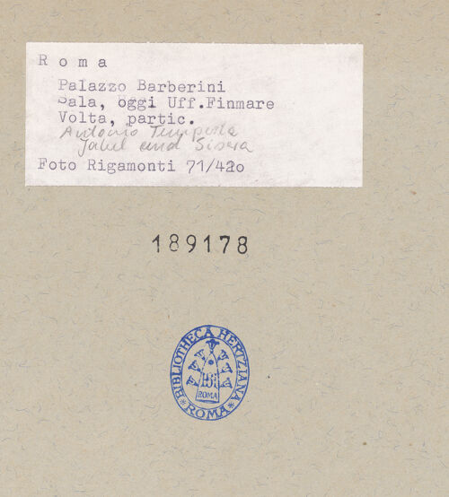 Rückseite von bh189178_recto