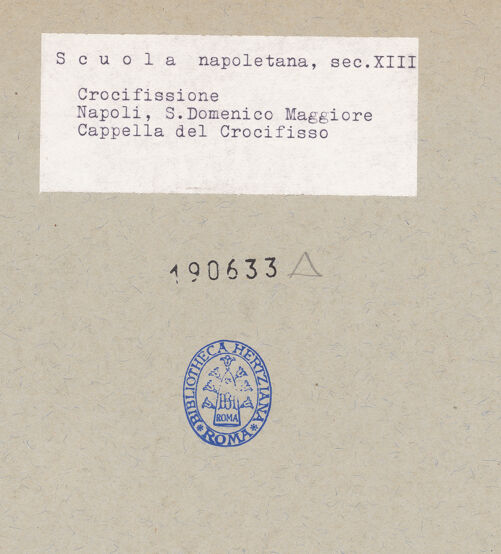 Rückseite von unbekannt [https://www.deutsche-digitale-bibliothek.de/content/lizenzen/rv-ez/] Kruzifix - Gesamtansicht, bh190633_recto. Foto.