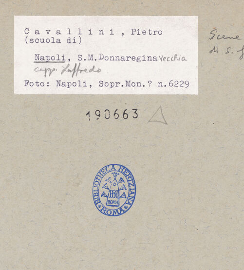 Rückseite von Sopr. BAS NA [https://www.deutsche-digitale-bibliothek.de/content/lizenzen/rv-ez/] Szenen aus dem Leben des heiligen Johannes des EvangelistenJohannes trinkt aus dem Giftkelch - Gesamtansicht, bh190663_recto. Foto.