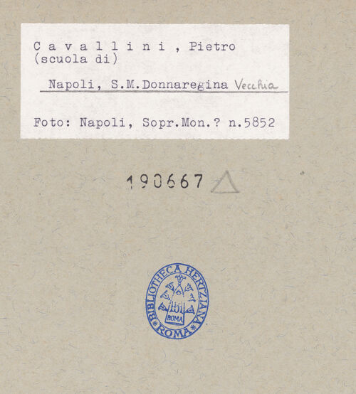 Rückseite von Sopr. BAS NA [https://www.deutsche-digitale-bibliothek.de/content/lizenzen/rv-ez/] Passion Christi und Erscheinungen nach der AuferstehungPfingsten - Gesamtansicht, bh190667_recto. Foto.