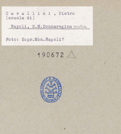 Rückseite von Sopr. BAS NA [https://www.deutsche-digitale-bibliothek.de/content/lizenzen/rv-ez/] Passion Christi und Erscheinungen nach der AuferstehungChristus vor seinen Richtern. Die Verspottung Christi. Die Kreuztragung - Gesamtansicht, bh190672_recto. Foto.