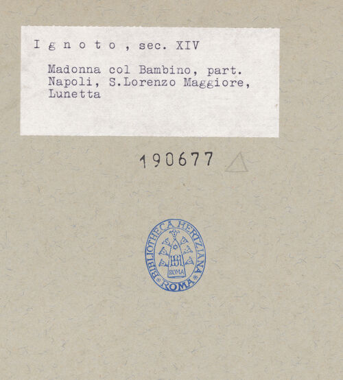 Rückseite von unbekannt [https://www.deutsche-digitale-bibliothek.de/content/lizenzen/rv-ez/] Madonna - Detail: Christuskind, bh190677_recto. Foto.