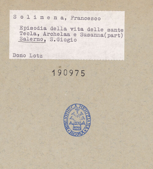 Rückseite von unbekannt [https://www.deutsche-digitale-bibliothek.de/content/lizenzen/rv-ez/] Szenen aus dem Leben der heiligen Thecla, Archelaide und SusannaHeilige Thecla erscheint einer Nonne des Klosters San Giorgio - Detail, bh190975_recto. Foto.