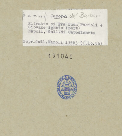 Rückseite von bh191040_recto