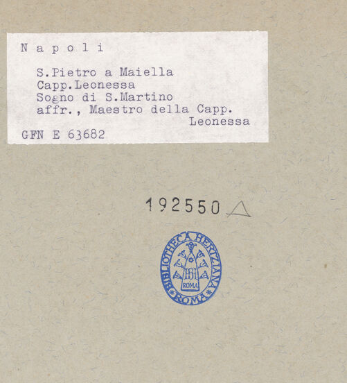 Rückseite von ICCD [https://www.deutsche-digitale-bibliothek.de/content/lizenzen/rv-ez/] Szenen aus dem Leben des heiligen MartinTraum des heiligen Martin - Gesamtansicht, bh192550_recto. Foto.