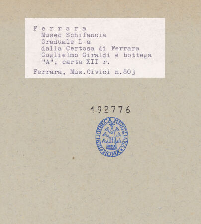 Rückseite von bh192776_recto