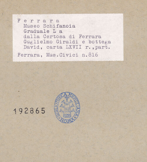 Rückseite von bh192865_recto