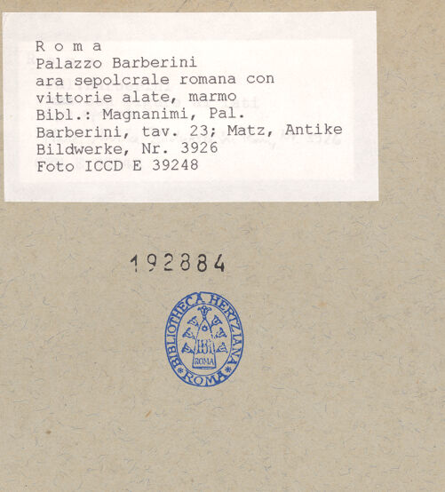 Rückseite von bh192884_recto