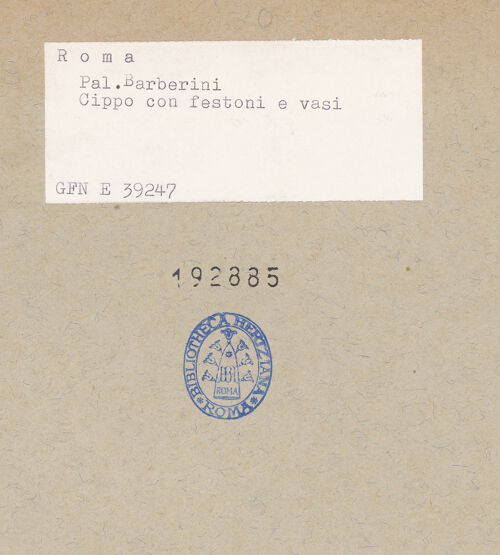 Rückseite von bh192885_recto