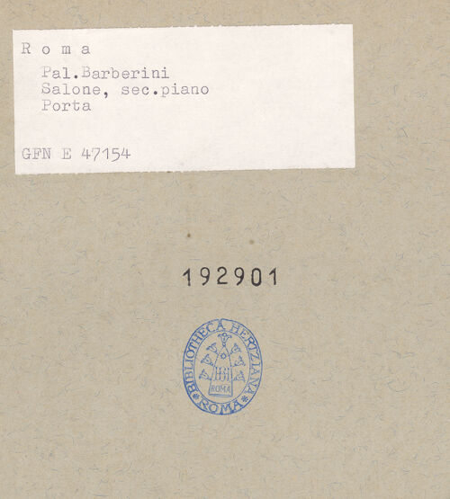 Rückseite von GFN [https://www.deutsche-digitale-bibliothek.de/content/lizenzen/rv-ez/] Tür mit Landschaftsdarstellungen und Figuren - , bh192901_recto. Foto.