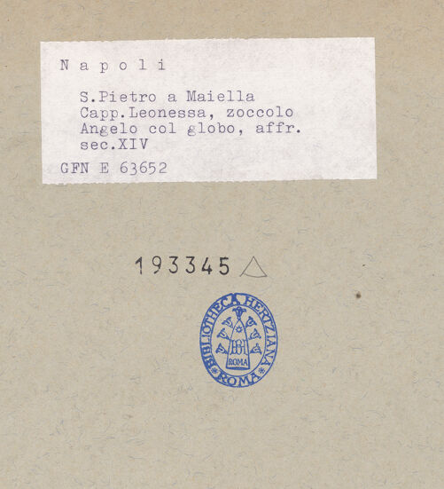 Rückseite von ICCD [https://www.deutsche-digitale-bibliothek.de/content/lizenzen/rv-ez/] Szenen aus dem Leben des heiligen MartinHeiligen und Madonna - Heilige (3), bh193345_recto. Foto.
