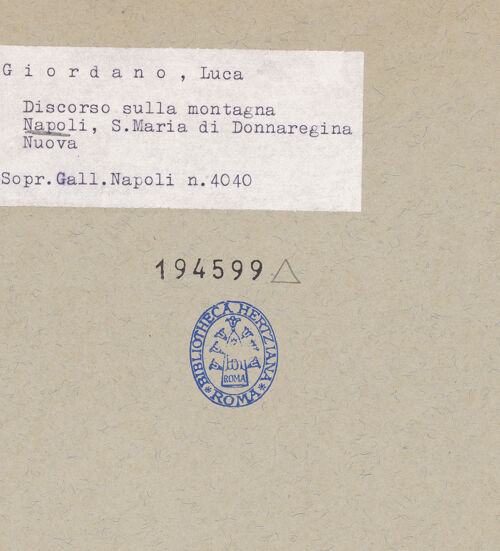 Rückseite von Sopr. BAS NA [https://www.deutsche-digitale-bibliothek.de/content/lizenzen/rv-ez/] Die Bergpredigt Christi - Detail, linke Seite, bh194599_recto. Foto.