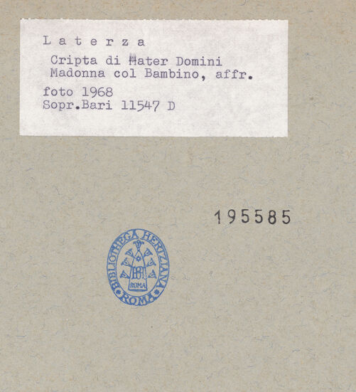 Rückseite von bh195585_recto