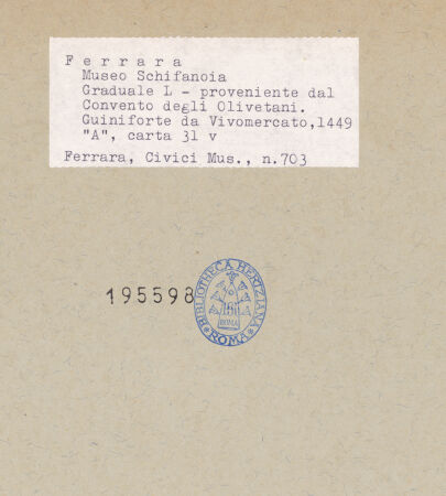 Rückseite von bh195598_recto