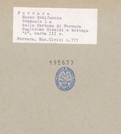 Rückseite von bh195677_recto