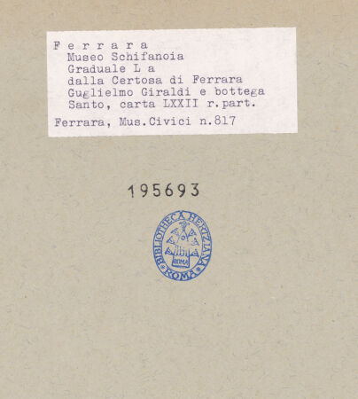Rückseite von bh195693_recto