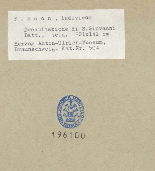 Rückseite von bh196100_recto