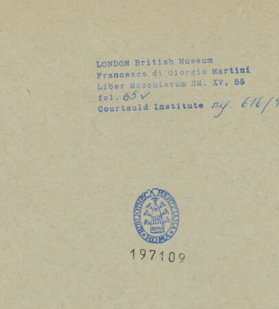 Rückseite von bh197109_recto