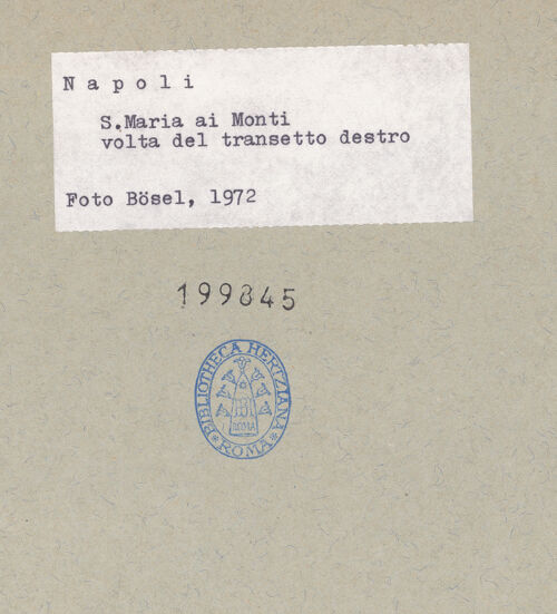 Rückseite von Bösel, Richard [https://www.deutsche-digitale-bibliothek.de/content/lizenzen/rv-fz/] Santa Maria ai Monti - Linker Querhausarm, Gewölbe, bh199845_recto. Foto: Bösel, Richard.