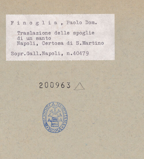 Rückseite von Sopr. BAS NA [https://www.deutsche-digitale-bibliothek.de/content/lizenzen/rv-ez/] Begräbnis des Heiligen Martin - Gesamtansicht, bh200963_recto. Foto.