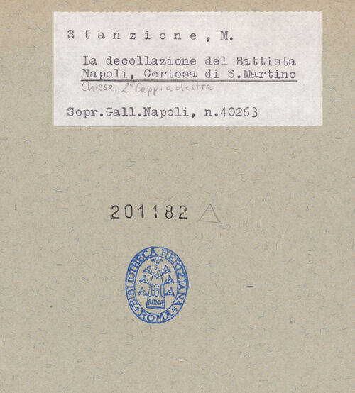 Rückseite von Sopr. BAS NA [https://www.deutsche-digitale-bibliothek.de/content/lizenzen/rv-ez/] Die Enthauptung Johannes des Täufers - Gesamtansicht, bh201182_recto. Foto.