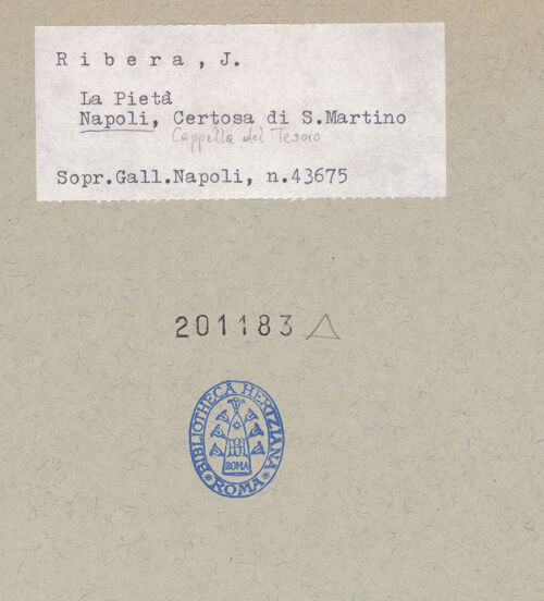 Rückseite von Sopr. BAS NA [https://www.deutsche-digitale-bibliothek.de/content/lizenzen/rv-ez/] Die Trauer der Angehörigen und Freunde um Christus - Gesamtansicht, bh201183_recto. Foto.