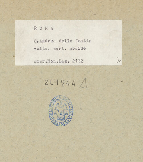 Rückseite von Sopr. Mon. Laz. [https://www.deutsche-digitale-bibliothek.de/content/lizenzen/rv-ez/] Die wundersame Vermehrung von Brot und Fisch - Teilansicht, Mitte, bh201944_recto. Foto.