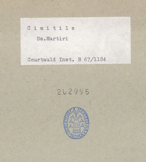 Rückseite von Courtauld Institute of Art [https://www.deutsche-digitale-bibliothek.de/content/lizenzen/rv-ez/] Basilica dei Santi MartiriNordvorbau - Portalvorbau, bh202995_recto. Foto.