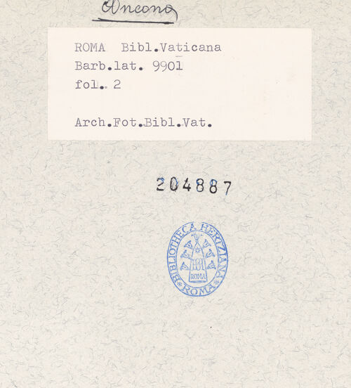 Rückseite von bh204887_recto