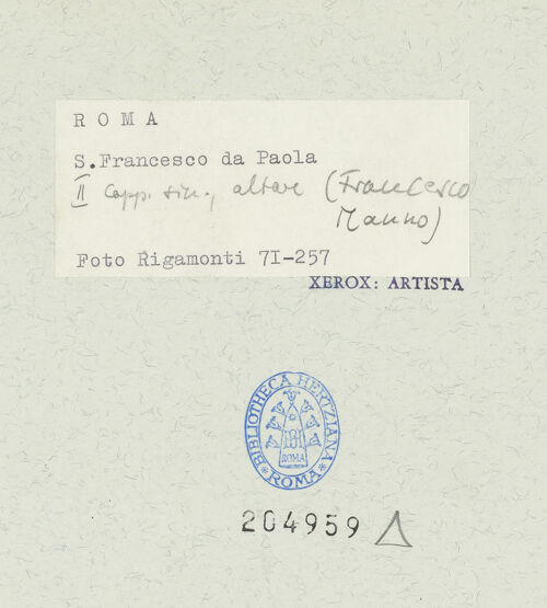 Rückseite von bh204959_recto