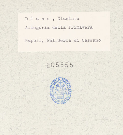 Rückseite von Spinosa, Napoli [https://www.deutsche-digitale-bibliothek.de/content/lizenzen/rv-ez/] Die vier JahreszeitenFrühling - Gesamtansicht, bh205555_recto. Foto.