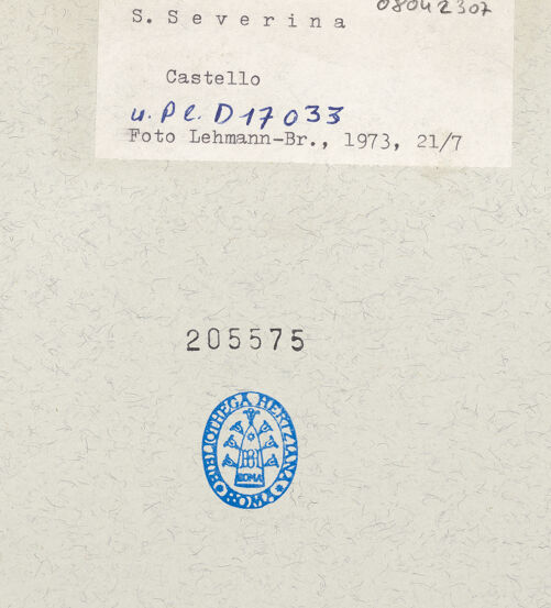 Rückseite von bh205575_recto