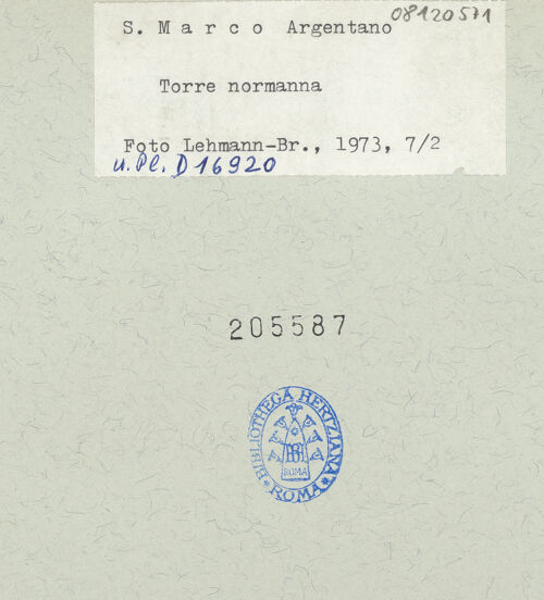 Rückseite von bh205587_recto